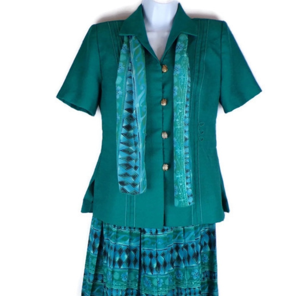 Vintage Leslie Fay Womens 3 piece Suit 6P W929